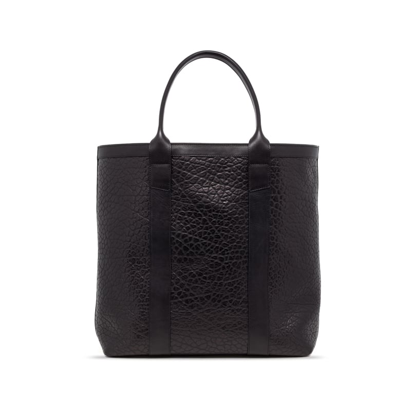 Tall Tote in shrunken grain leather