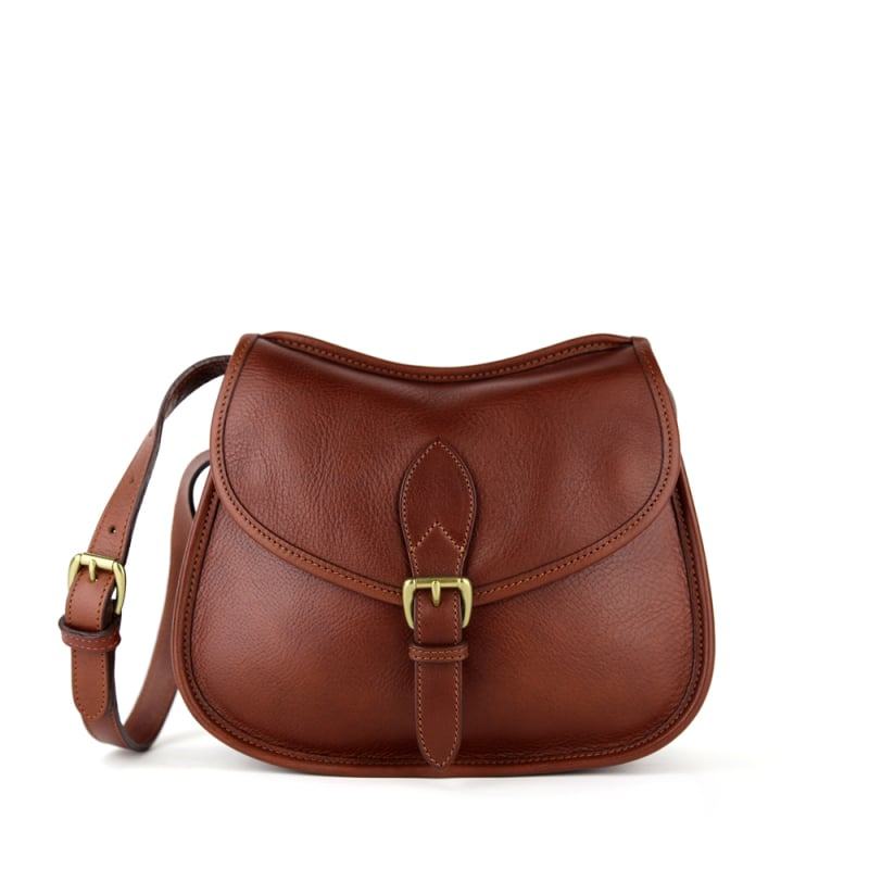 Rider Shoulder Bag in smooth tumbled leather