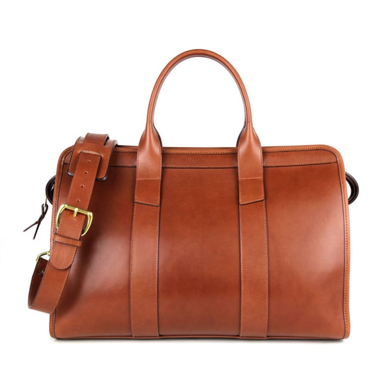 Small Travel Duffle in harness belting leather