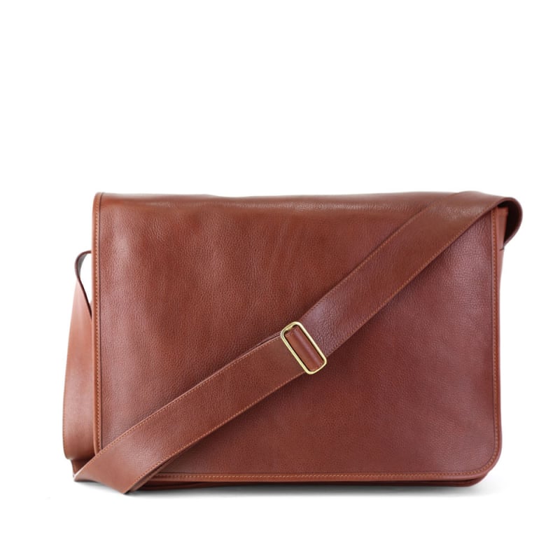 Messenger Bag in smooth tumbled leather