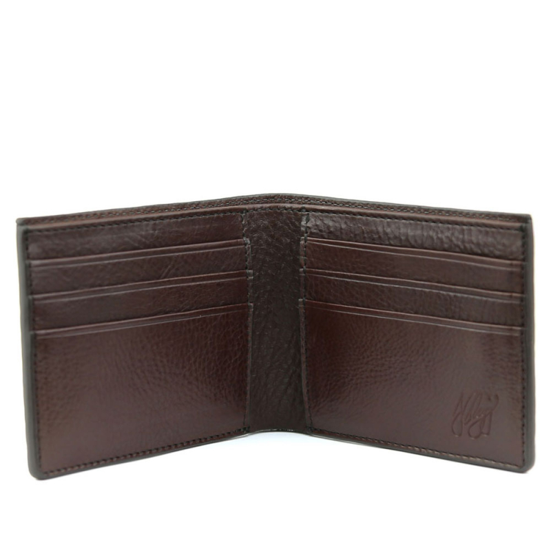 Bifold Wallet in smooth tumbled leather