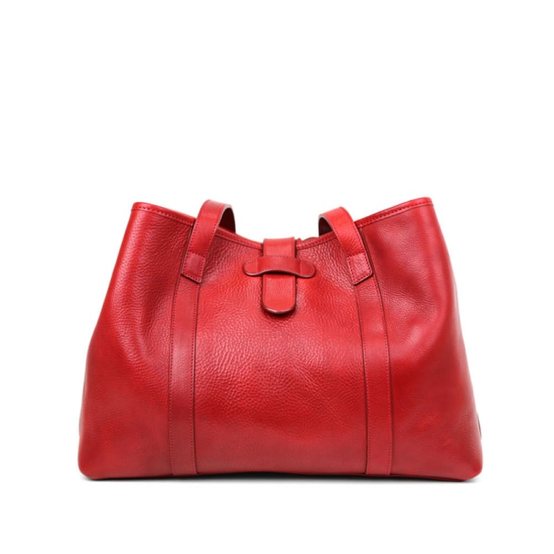 Large Handbag Tote  in smooth tumbled leather