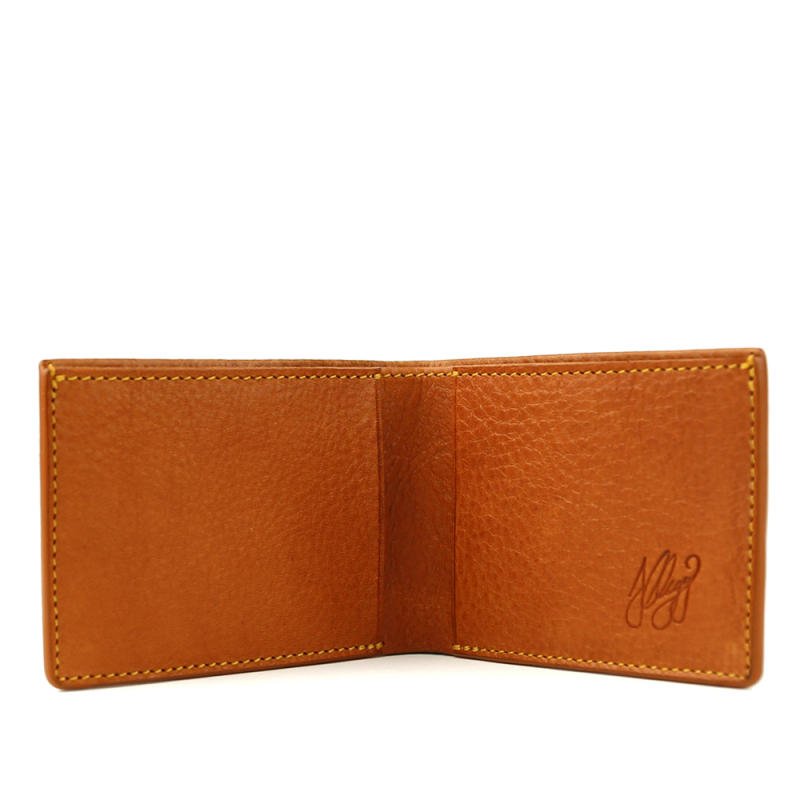 The Slim Wallet  in Smooth Tumbled Leather