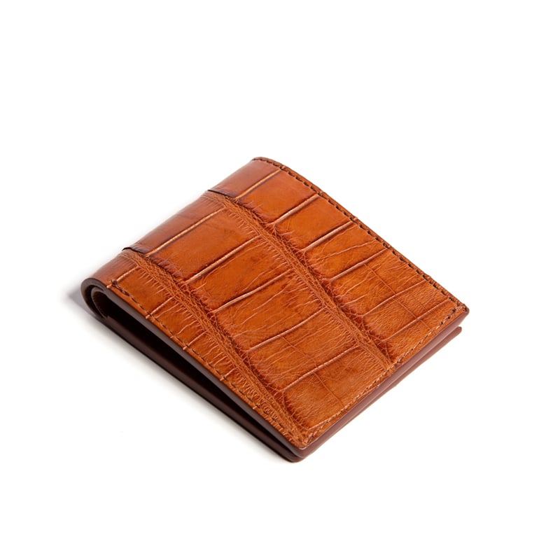 The Slim Wallet  in american alligator