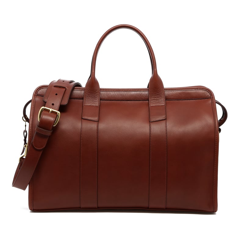 Small Travel Duffle  in smooth tumbled leather