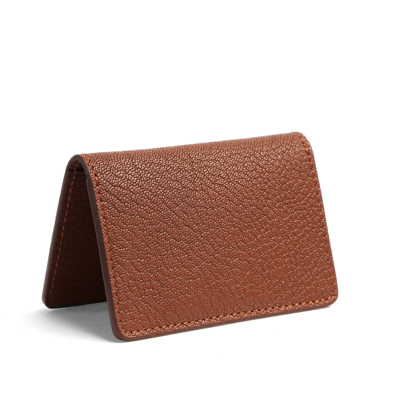 Folding Card Case in goat skin