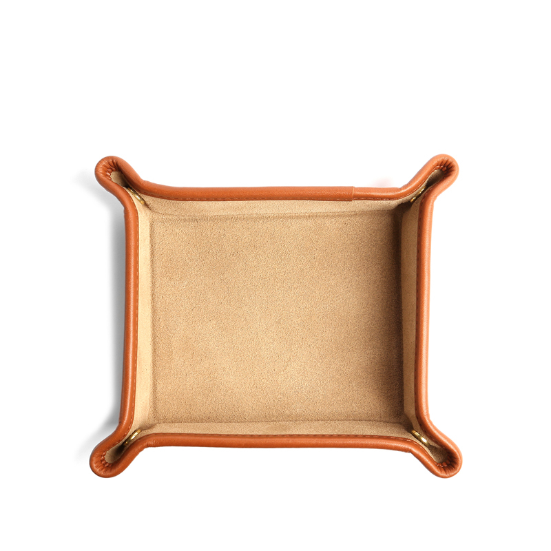 Suede Valet Tray in suede